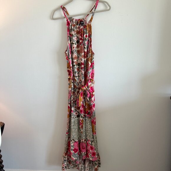 GiGiO Maxi Dress Size Large Multi Floral - Picture 2 of 11